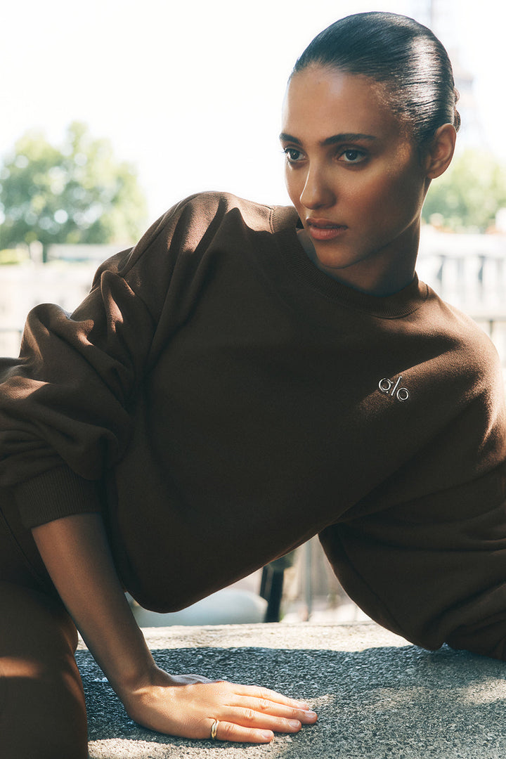 Accolade Crew Neck Pullover - Espresso